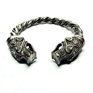 Silver Tone Cooper Dragoon Bracelet Adjustable